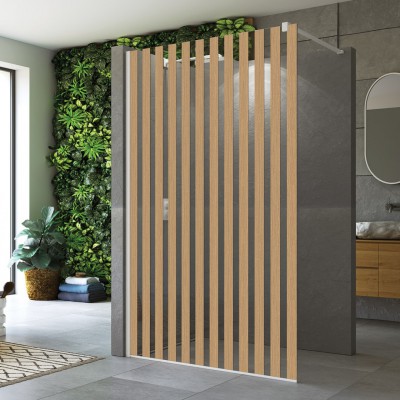 Sanswiss Easy ścianka wolnostojąca Walk-in 80 cm biały mat STR4P0800982