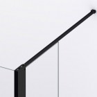 Sanswiss Divera ścianka wolnostojąca Walk-in 70 cm czarny mat D22WI20700607