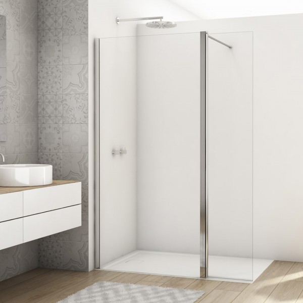 Sanswiss Divera ścianka wolnostojąca Walk-in 70 cm srebrny połysk D22WI31105007