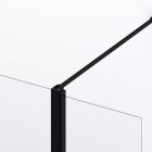 Sanswiss Divera ścianka wolnostojąca Walk-in 70 cm czarny mat D22WI31100607