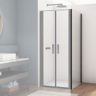 Sanswiss Divera ścianka prysznicowa 70 cm boczna do drzwi czarny mat D22F10700607