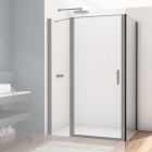 Sanswiss Divera ścianka prysznicowa 70 cm boczna do drzwi czarny mat D22F10700607