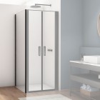 Sanswiss Divera ścianka prysznicowa 70 cm boczna do drzwi czarny mat D22F10700607