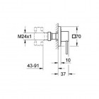 Grohe Allure element zewnętrzny zaworu podtynkowego 19384000