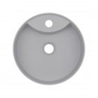 Deante Silia umywalka nablatowa okrągła 36 cm szary metalik CQS_SU4B