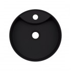 Deante Silia umywalka nablatowa okrągła 36 cm czarny mat CQS_NU4B