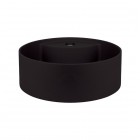Deante Silia umywalka nablatowa okrągła 36 cm czarny mat CQS_NU4B