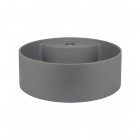 Deante Silia umywalka nablatowa okrągła 36 cm antracyt metalik CQS_TU4B