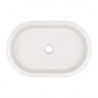 Deante Silia umywalka wpuszczana/podblatowa owalna 58,8x39 cm alabaster CQS_AU6U