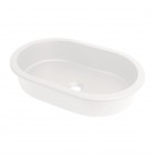 Deante Silia umywalka wpuszczana/podblatowa owalna 58,8x39 cm alabaster CQS_AU6U