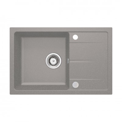 Deante Leda zlewozmywak granitowy 67x44 cm szary metalik ZRD_S113