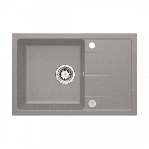 Deante Leda zlewozmywak granitowy 67x44 cm szary metalik ZRD_S113