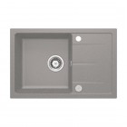 Deante Leda zlewozmywak granitowy 67x44 cm szary metalik ZRD_S113
