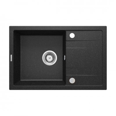 Deante Corio zlewozmywak granitowy 67x44 cm odwracalny grafitowy ZRC 2113