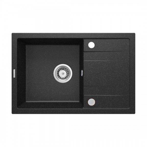 Deante Corio zlewozmywak granitowy 67x44 cm odwracalny grafitowy ZRC 2113