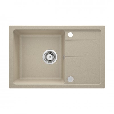 Deante Leda zlewozmywak granitowy 67x44 cm piaskowy ZRD 7113