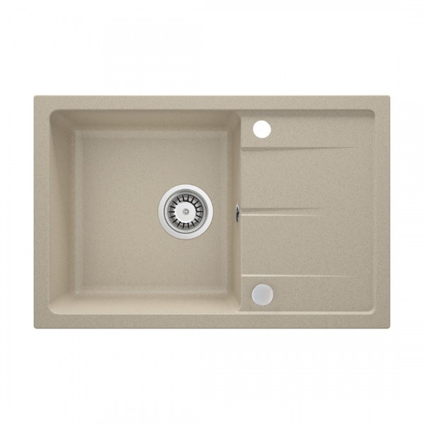 Deante Leda zlewozmywak granitowy 67x44 cm piaskowy ZRD 7113