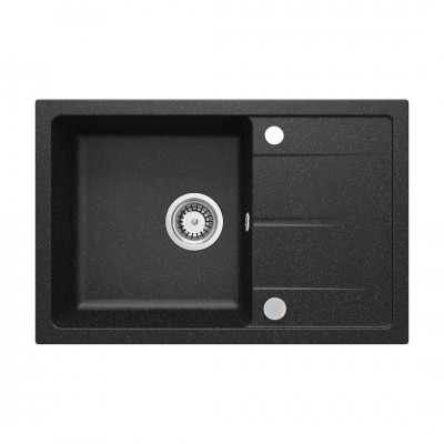 Deante Leda zlewozmywak granitowy 67x44 cm grafitowy ZRD 2113