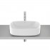 Roca Ona umywalka nablatowa owalna 50x37 cm biała A3275L0000