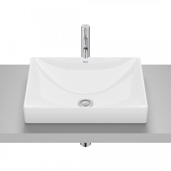 Roca Ona umywalka 50x38 cm prostokątna wpuszczana w blat biała A32768K000