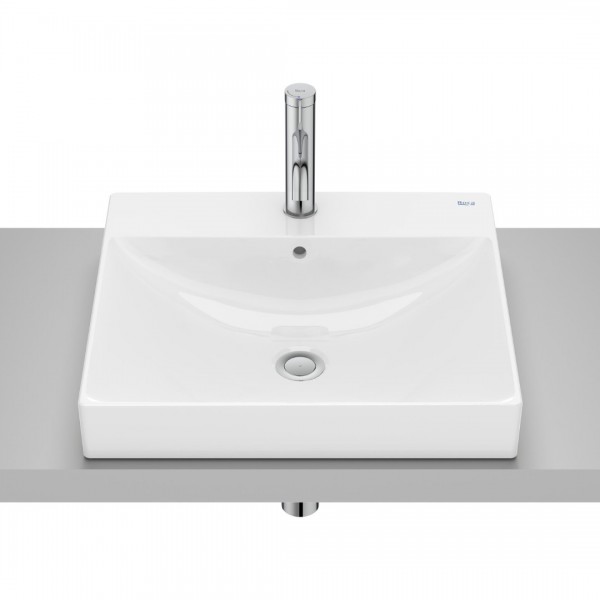 Roca Ona umywalka 50x45 cm prostokątna wpuszczana w blat biała A32768L000