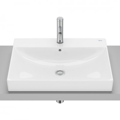 Roca Ona umywalka 60x45 cm prostokątna wpuszczana w blat biała A32768N000