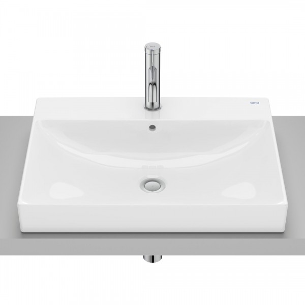 Roca Ona umywalka 60x45 cm prostokątna wpuszczana w blat biała A32768N000