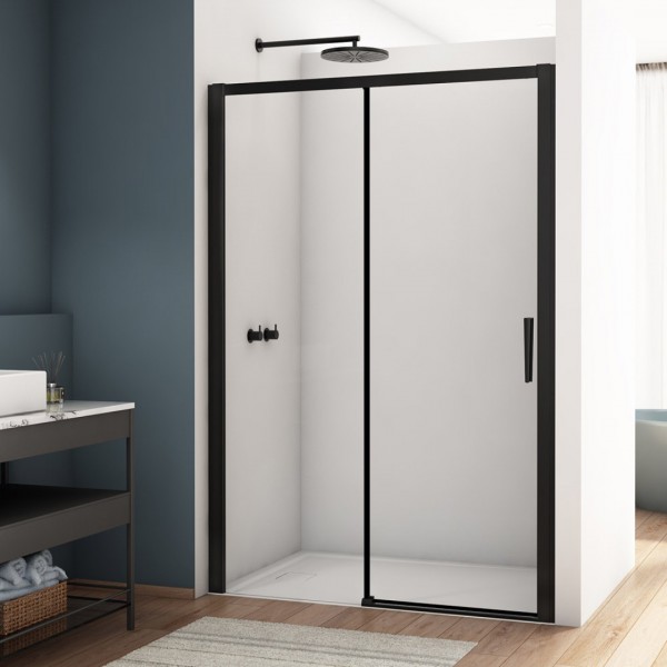 Sanswiss Divera drzwi prysznicowe 100 cm czarny mat D22S2B1000607