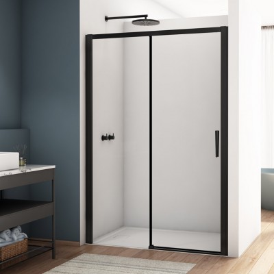 Sanswiss Divera drzwi prysznicowe 100 cm czarny mat D22S2B1000607