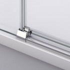 Sanswiss Divera kabina prysznicowa półokrągła 80 cm srebrny połysk D22SRB550805007