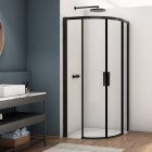 Sanswiss Divera kabina prysznicowa półokrągła 80 cm czarny mat D22SRB550800607