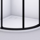 Sanswiss Divera kabina prysznicowa półokrągła 80 cm czarny mat D22SRB550800607