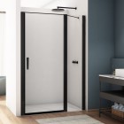 Sanswiss Divera drzwi prysznicowe 110 (70+40) cm czarny mat D22T13070400607