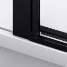 Sanswiss Divera drzwi prysznicowe 120 (70+50) cm czarny mat D22T13070500607