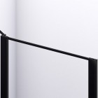 Sanswiss Divera drzwi prysznicowe 120 (100+20) cm czarny mat D22T13100200607