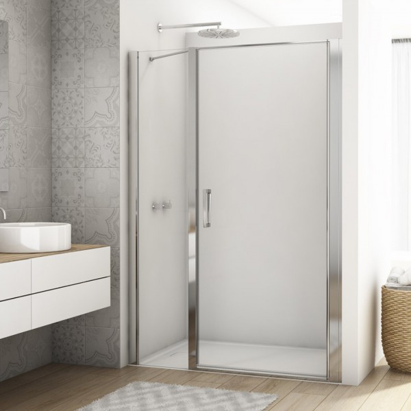 Sanswiss Divera drzwi prysznicowe 100 (70+30) cm srebrny połysk D22T31070305007
