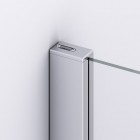 Sanswiss Divera drzwi prysznicowe 110 (90+20) cm srebrny połysk D22T31090205007