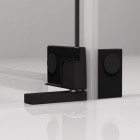 Sanswiss Cadura kabina prysznicowa prostokątna 75x70 cm lewa czarny mat 56334