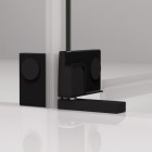 Sanswiss Cadura kabina prysznicowa kwadratowa 75 cm prawa czarny mat 56370