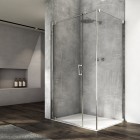 Sanswiss Cadura kabina prysznicowa kwadratowa 80 cm lewa srebrny połysk 56414