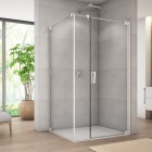 Sanswiss Cadura kabina prysznicowa kwadratowa 80 cm prawa biały mat 56429