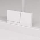 Sanswiss Cadura kabina prysznicowa kwadratowa 80 cm prawa biały mat 56429