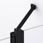 Sanswiss Divera kabina prysznicowa półokrągła 80 cm czarny mat D22ERB550800607