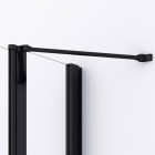 Sanswiss Divera kabina prysznicowa prostokątna 90x80 cm czarny mat D22DE2B80900607