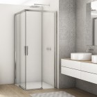 Sanswiss Divera kabina prysznicowa kwadratowa 70 cm srebrny połysk D22SE2B0705007