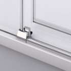 Sanswiss Divera kabina prysznicowa kwadratowa 70 cm srebrny połysk D22SE2B0705007