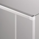 Sanswiss Cadura kabina prysznicowa kwadratowa 100x100 cm lewa srebrny połysk 56548