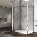 Sanswiss Cadura kabina prysznicowa kwadratowa 100x100 cm lewa srebrny połysk 56548