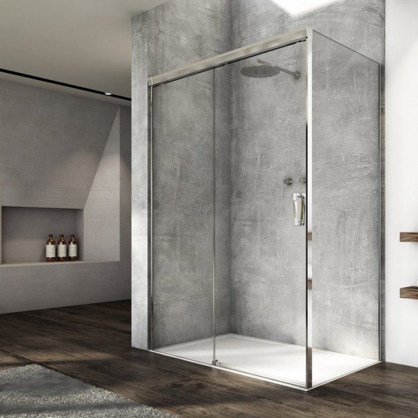 Sanswiss Cadura kabina prysznicowa prostokątna 100x70 cm lewa srebrny połysk 56553