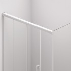 Sanswiss Cadura kabina prysznicowa prostokątna 100x70 cm lewa biały mat 56676